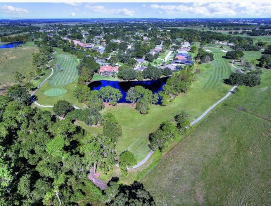 overhead view of the course