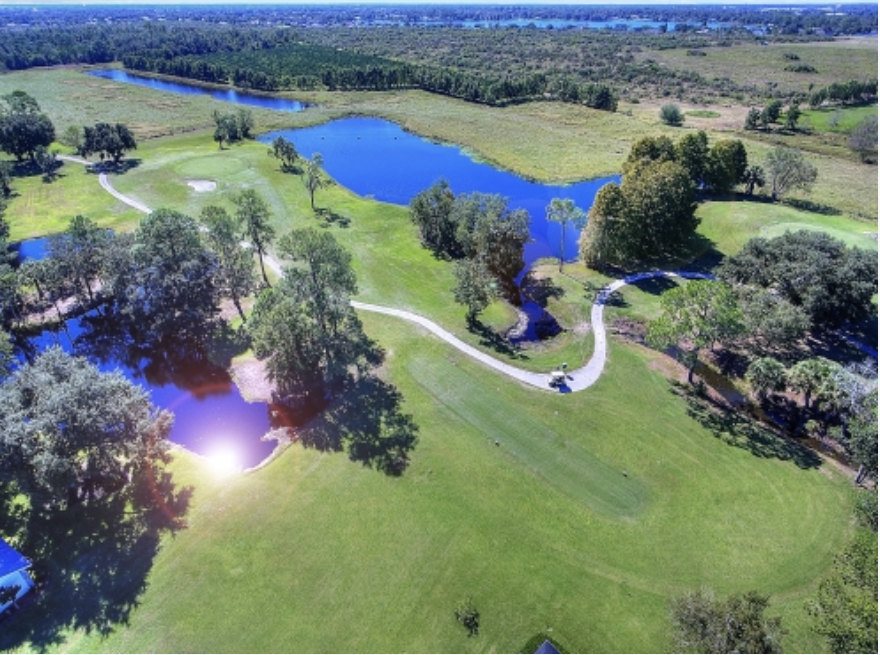 overhead view of the course