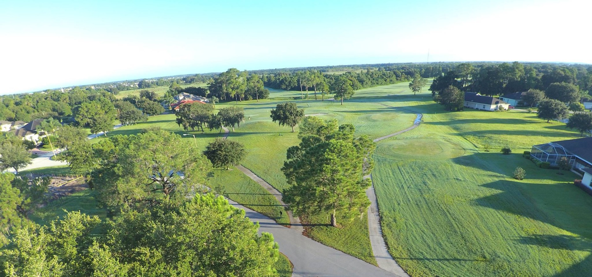 overhead view of the course