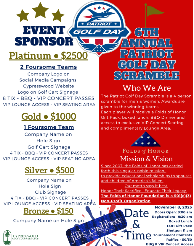 Patriot Golf Day - Gold Sponsor
